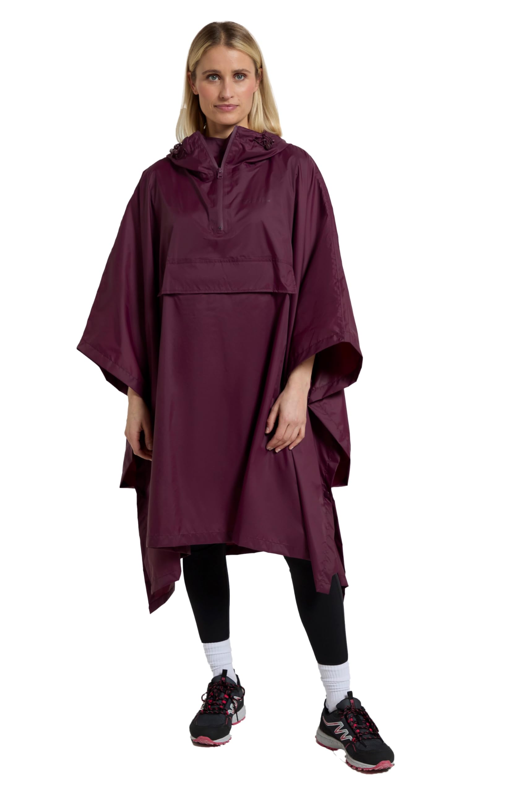 Pakka Womens Waterproof Poncho - Purple