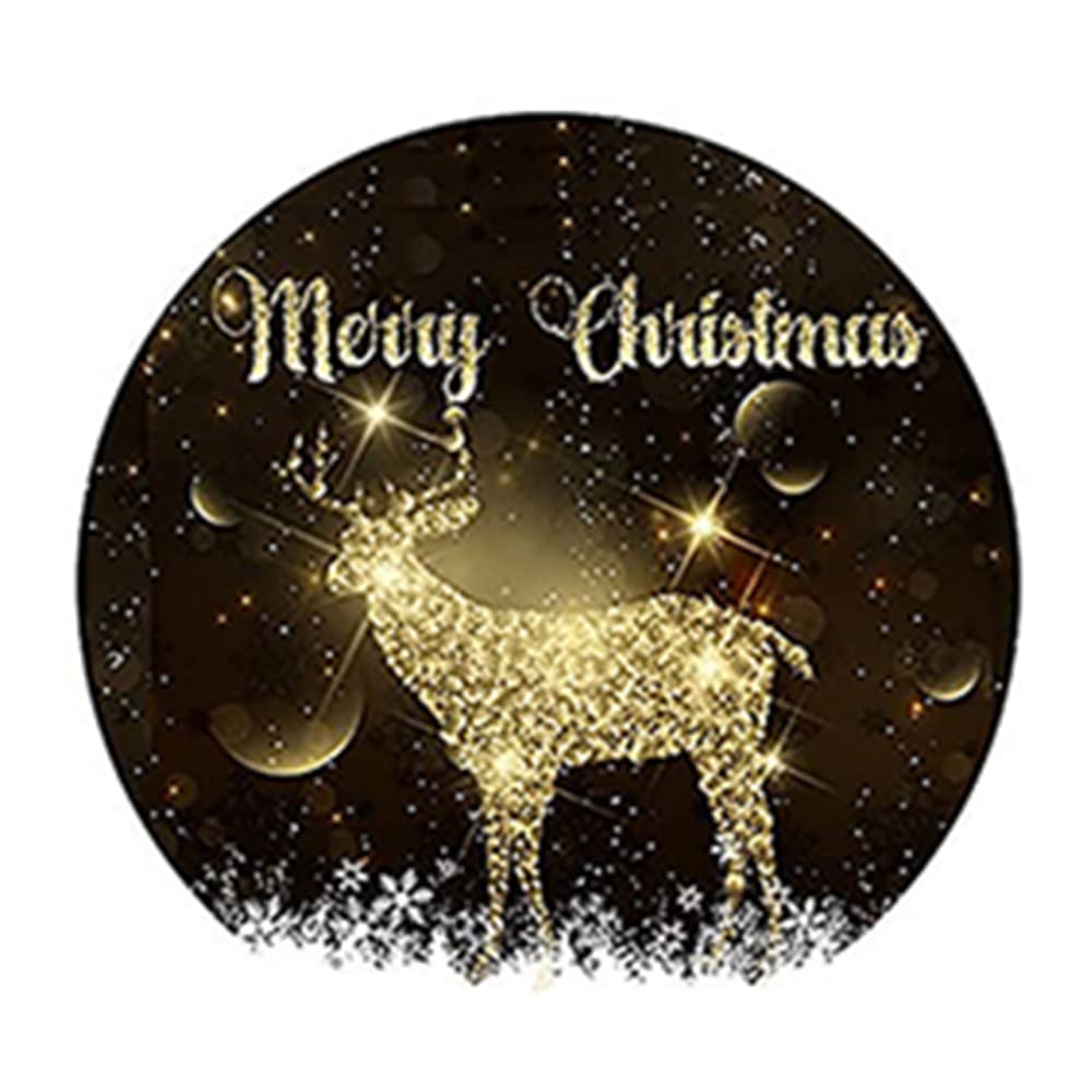 Pack of 48 Christmas Label Stickers (45 mm) Christmas Decorations Stickers for Cake Boxes, Cards Papa Prints® #SNP48