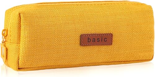 Vista 15 de iSuperb Estuche pequeño para lápices, lindo soporte para bolígrafo, organizador estético para niños, niñas, niños, estudiantes, suministros A-Negro