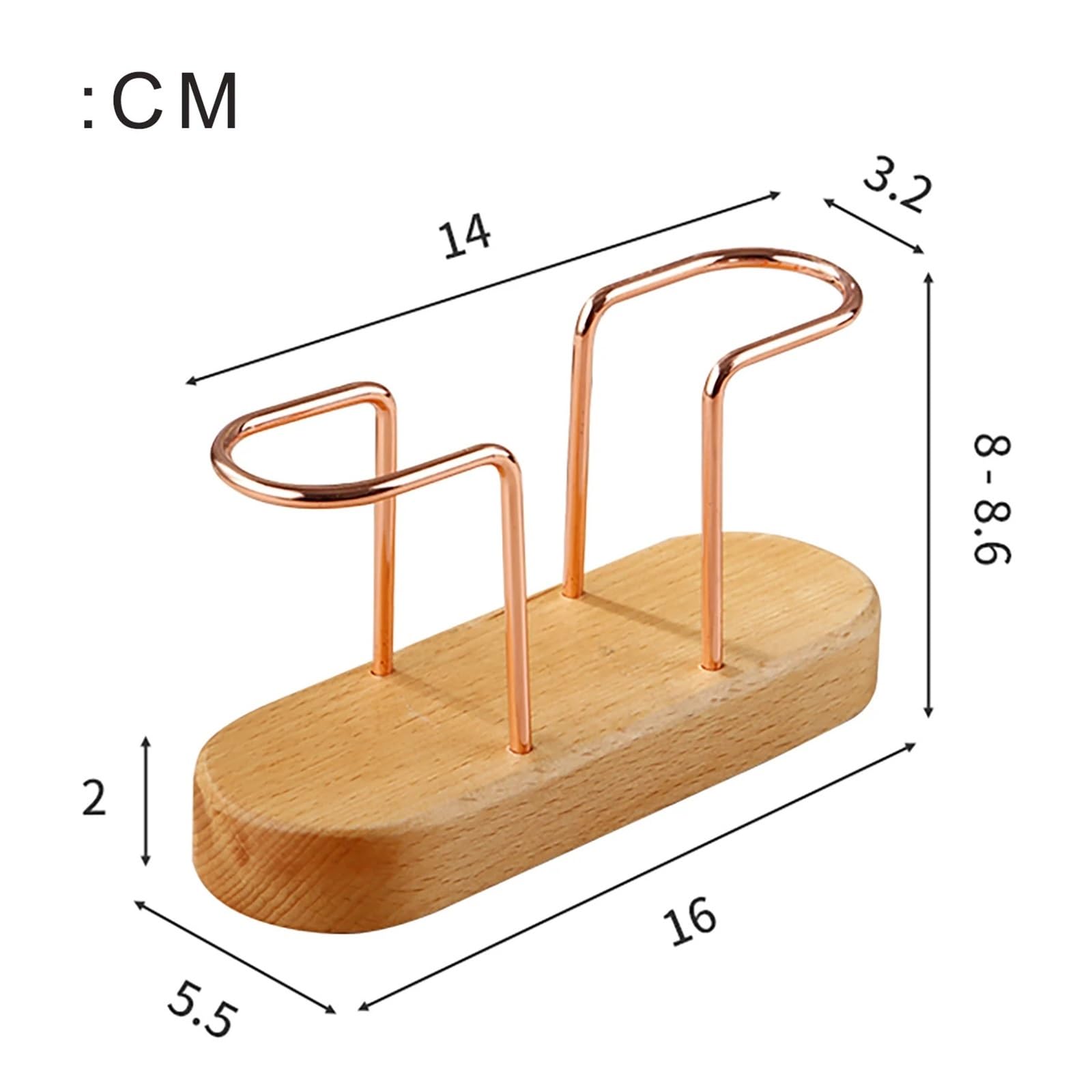 Soporte de papel tisú madera, servilletero metálico, vajilla, caja pañuelos, almacenamiento, organizador escritorio, suministro para Cocina(Golden)