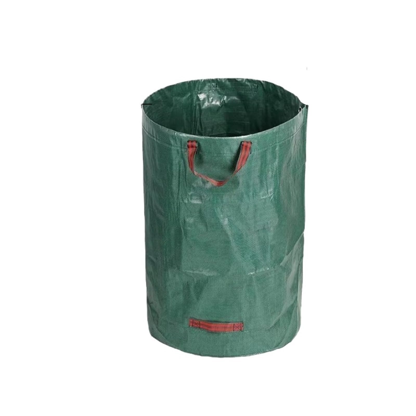 Bolsa de almacenamiento de hojas resistente, contenedor de basura de jardín de gran capacidad, impermeable, plegable, bolsa de basura para exteriores, para hojas y basura, 300 L