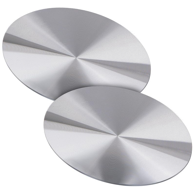 True Line Automotive Aluminum Car Cup Holder Insert - Pack of 2 Car Coasters for Cup Holders - Car Cup Holder Coaster with Highly Adhesive Backing, Cup Holder Coasters for Car, Universal Fit