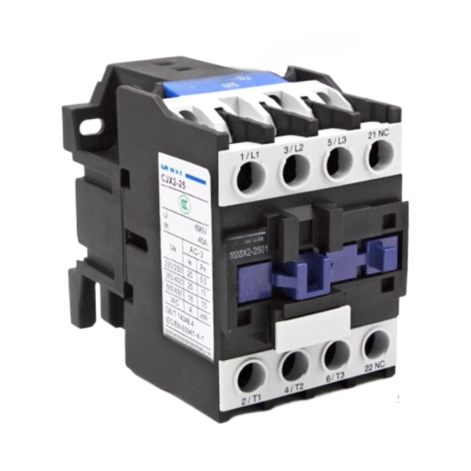 Contacteur CJX2-2501 220V triphasé pour commande moteur