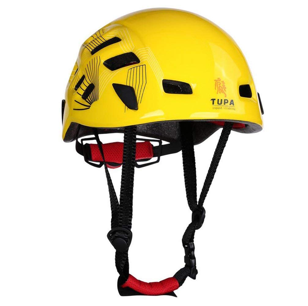 Heemtle Safety Helmet Head Protection Rock Climbing Tree Arborist Abseiling Construction Aerial Work Rappelling Rescue Equipment 5 Colors Optional（Adjustable：54-62CM）
