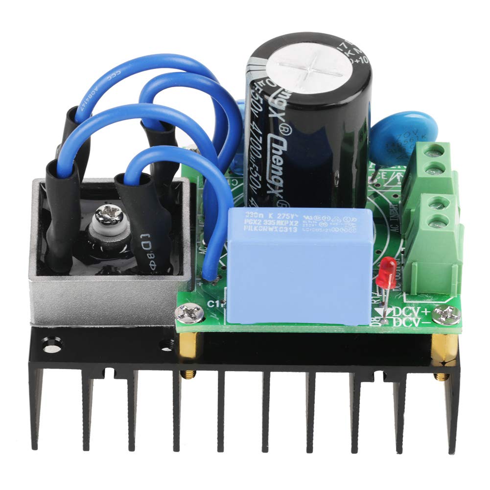 Modulo Raddrizzatore AC a DC 5-34V a 7-50V con Protezione per Alimentatori e Circuiti Elettronici, Corrente di Uscita 10A