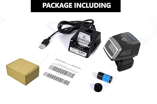 Miniatura 6 de Ring Barcode Scanner 1D Reader Mini lector inalámbrico de código de barras Zebra SE965 compatible con Mac OS, Windows, Android 4.0+, ios