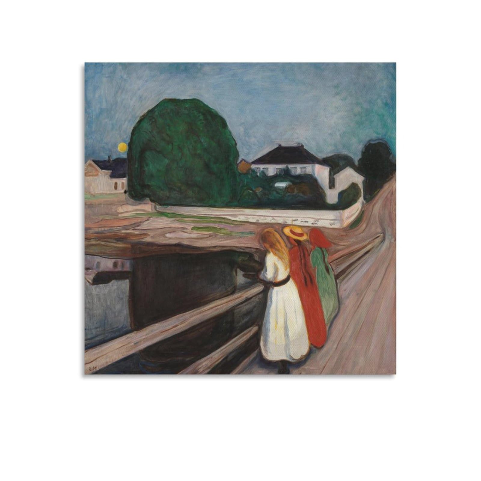 【版画】ジョルジュ・ダマ「ムジェ―ヴの橋」（EDあり） 版画】ジョルジュ・ダマ「ムジェ―ヴの橋」（EDあり）