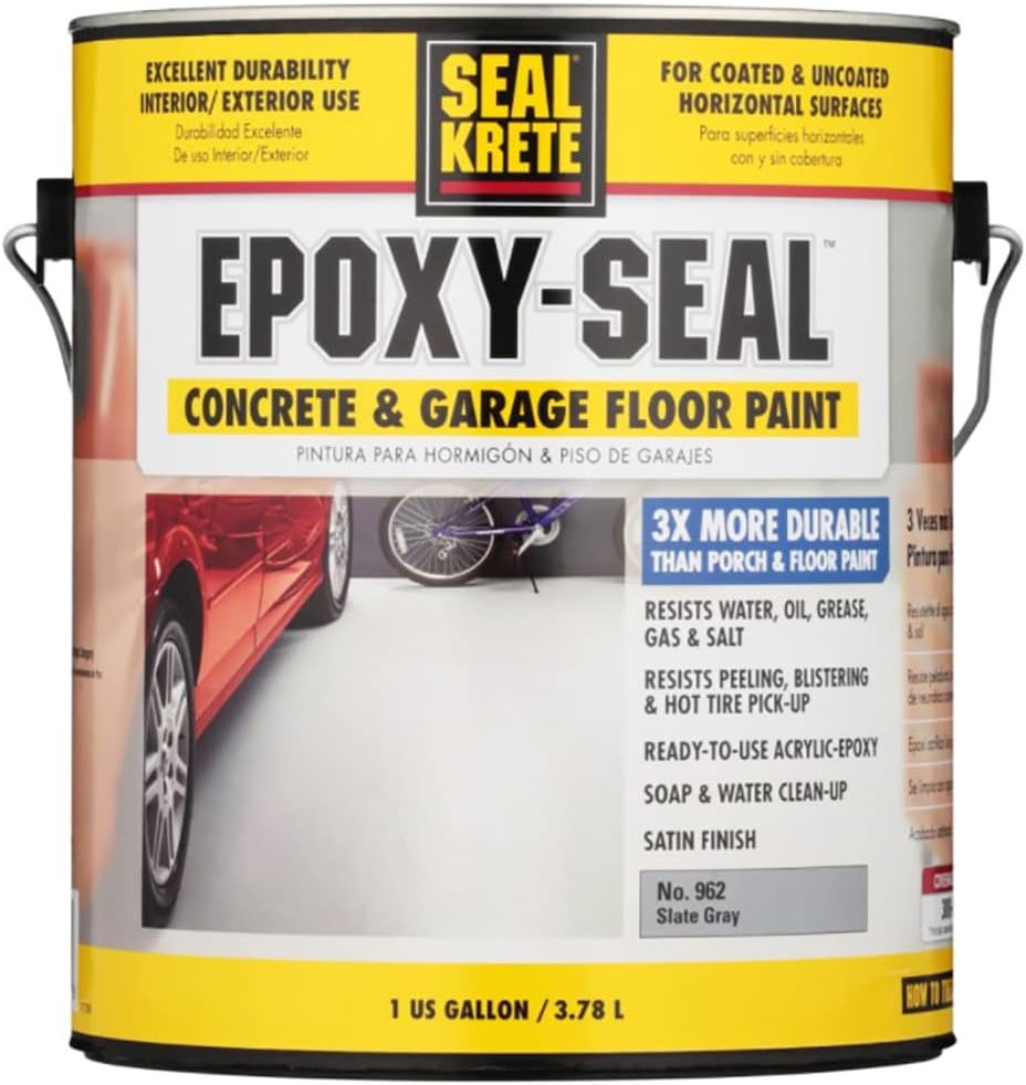 RustOleum SealKrete EpoxySeal Concrete and Garage Metallic Slate