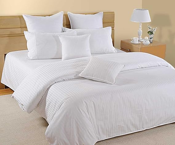 Swayam Cotton 1 Single Duvet Cover | Rajai Cover | Quilt Cover | Comforter Cover | White | Plain