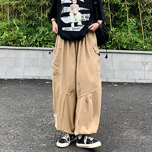 Gothic Harajuku Cargo Pants Y2K Women Wide Leg Joggers Hippie Streetwear Loose Baggy Trousers2