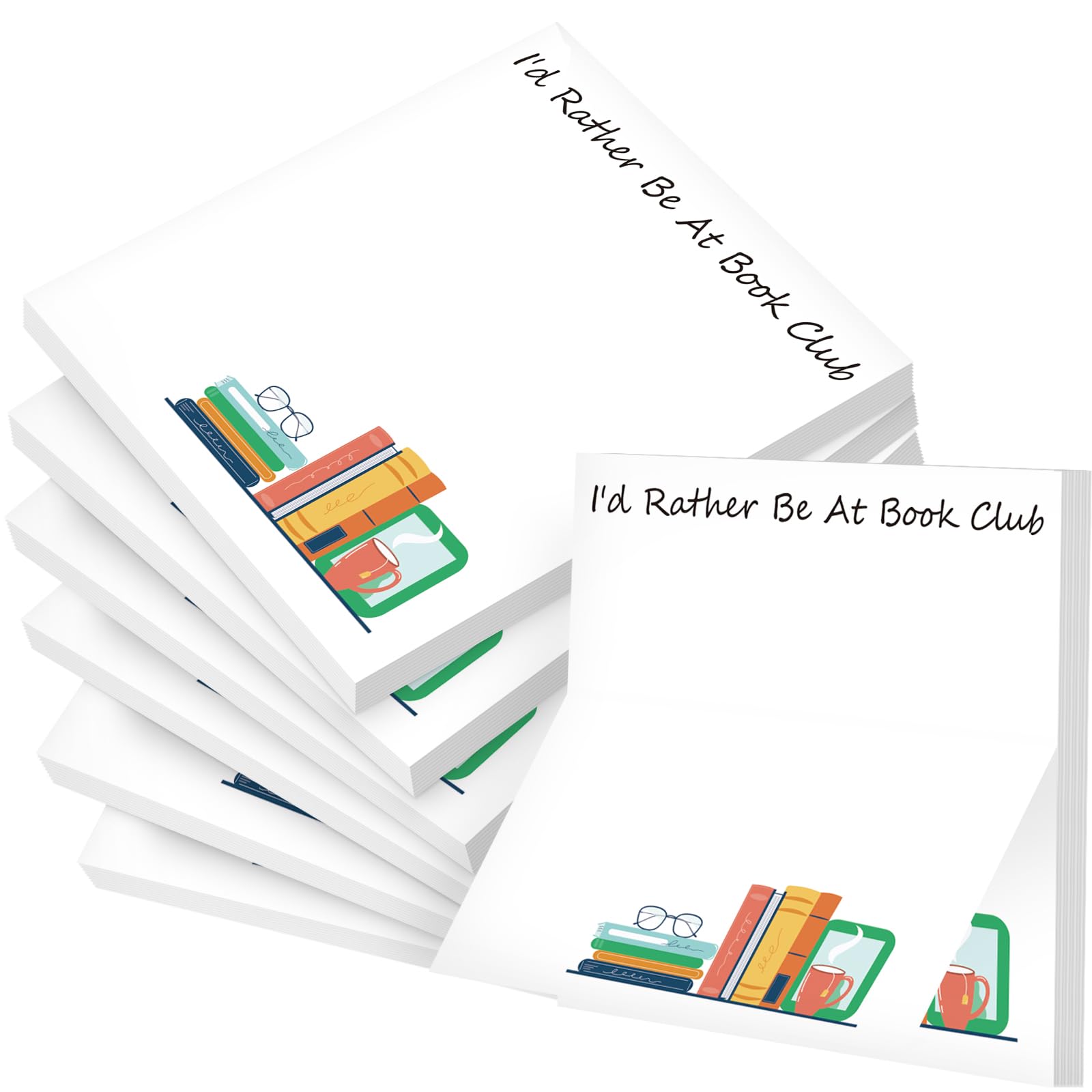 Colarr 24 Pcs Book Club Gifts Sticky Notes for Reading Club, Modern Style