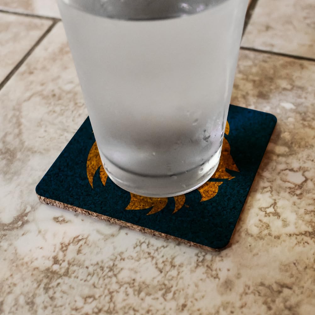 Graphics & More East Texas A&M Primary Logo Low Profile Novelty Cork Coaster Set