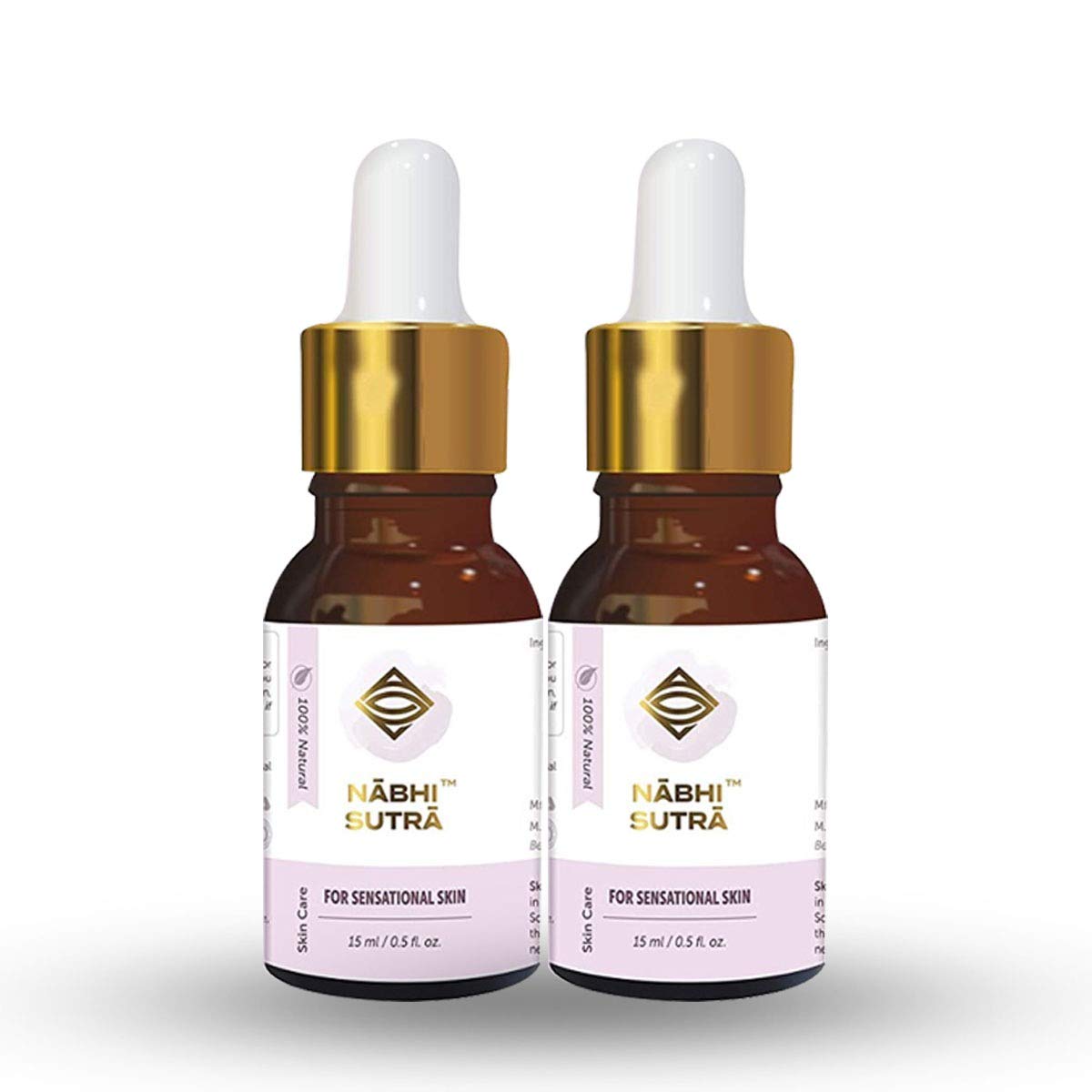 Nabhi Sutra - Belly Button Oil for Sensational Skin | 100% Ayurvedic & Chemical-Free Cold Pressed Oil - (Pack of 2)