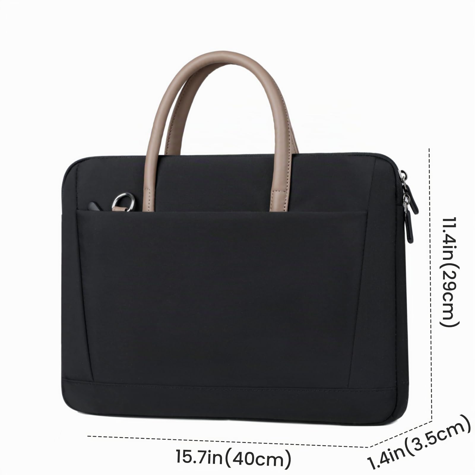 Sacoche pour ordinateur portable de 15" en polyester léger et solide pour homme - Pour le travail et le bureau