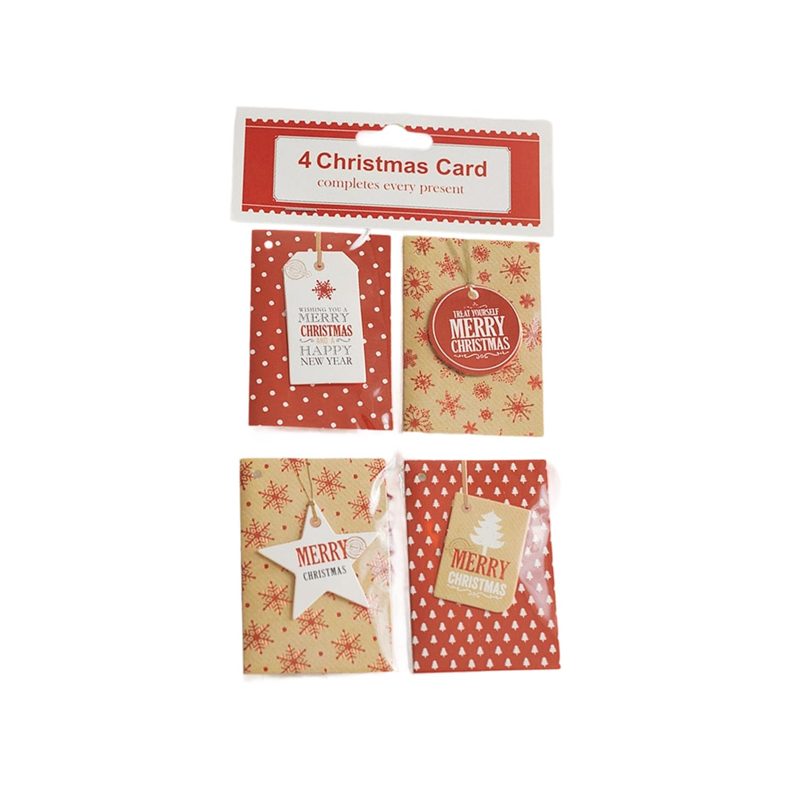 Elnwnnkc Holiday Decors Christmas Cards with Pre Punched Design Sustainable Paper for Tree Ornament and Craft Activities Holiday Greeting Cards