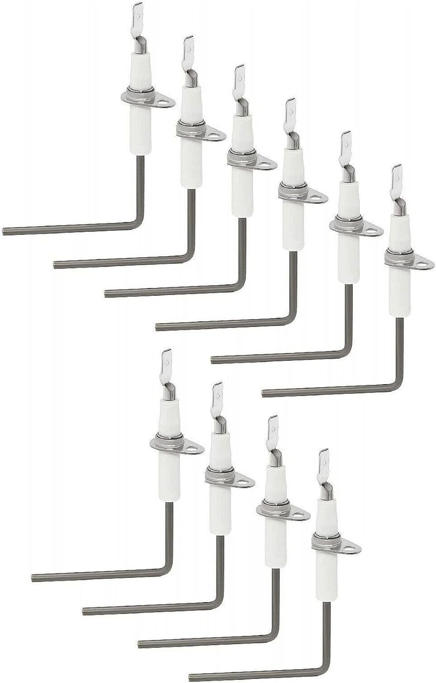 Replacement Part for SEN01114 American Standard Furnace Flame Sensor Sening Rod SEN1114 10 Pack Durable Repair Component for Home Equipment Appliance Repair Universal Long-Lasting Performance