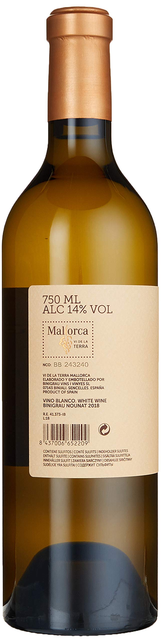 Binigrau Nounat trocken VdlT Mallorca 3er Pack (3 x 0,75l)