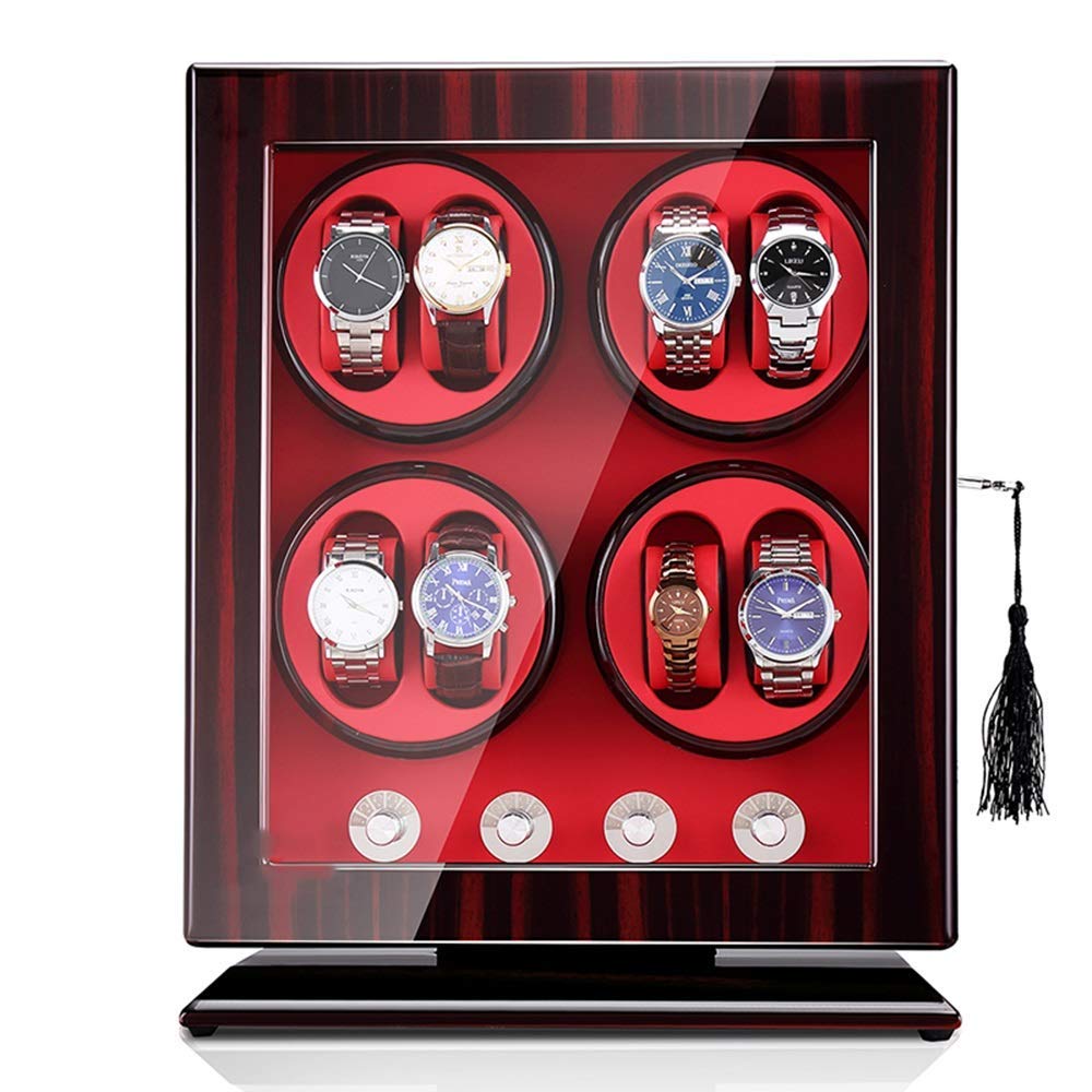 CGCSYZ Watch Winder, Eight-Digit High-End Piano Paint Automatic Watch Winder, Silent Rotating Motor, 31 * 21 * 40Cm (C A)