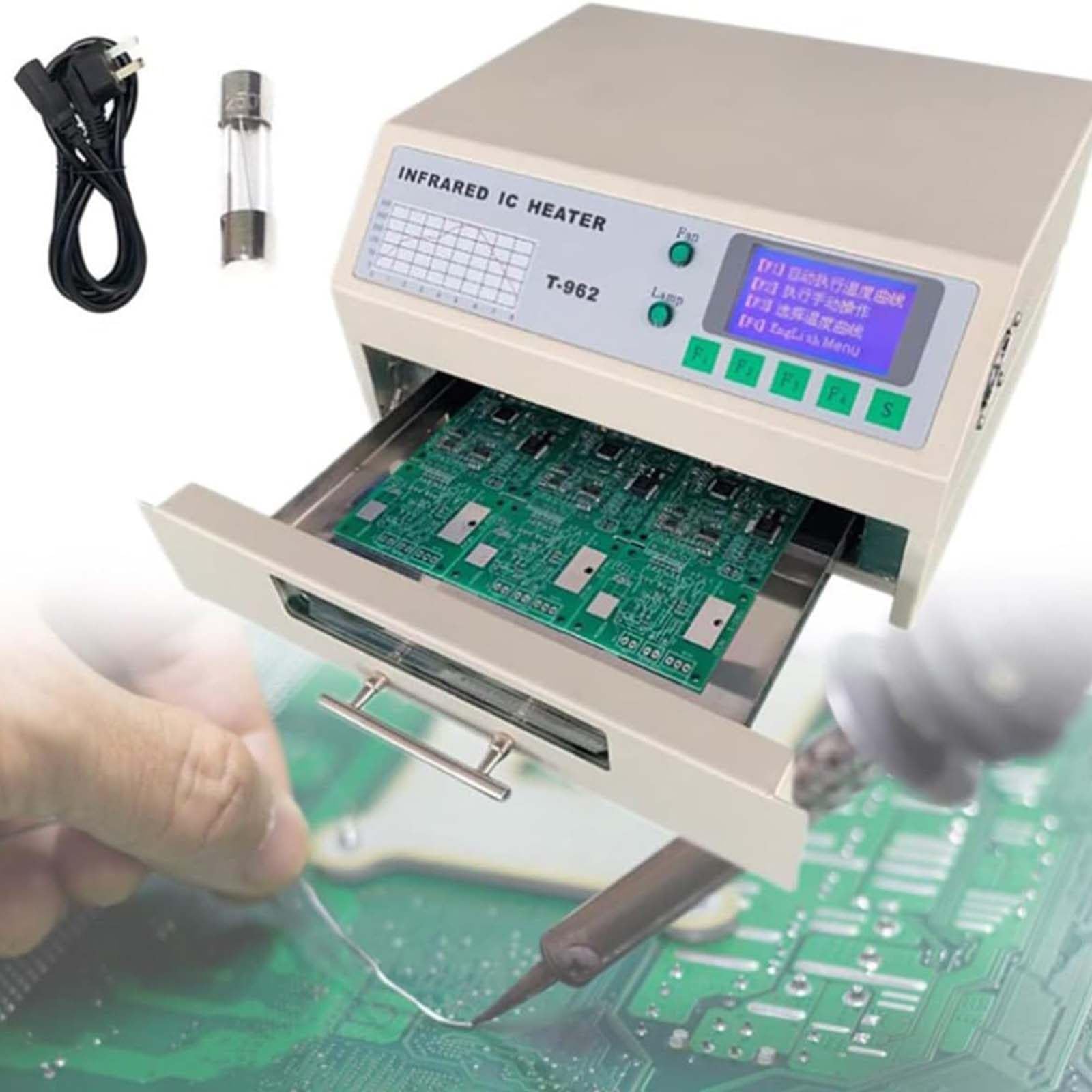 Horno de reflujo infrarrojo que evita fallos de soldadura en el montaje automático de PCB