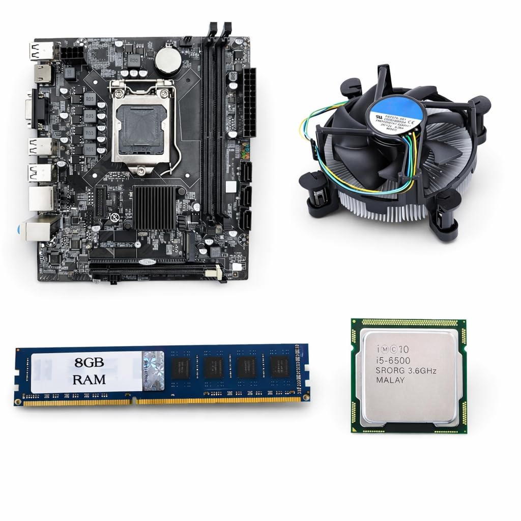H110 Motherboard Combo Kit with Core i5 6rd Gen Processor(6500/6500T) 2.50 Ghz-3.20GHz + 4GB DDR4 RAM + CPU Fan (1 Year Replacement Warranty)-picture-32