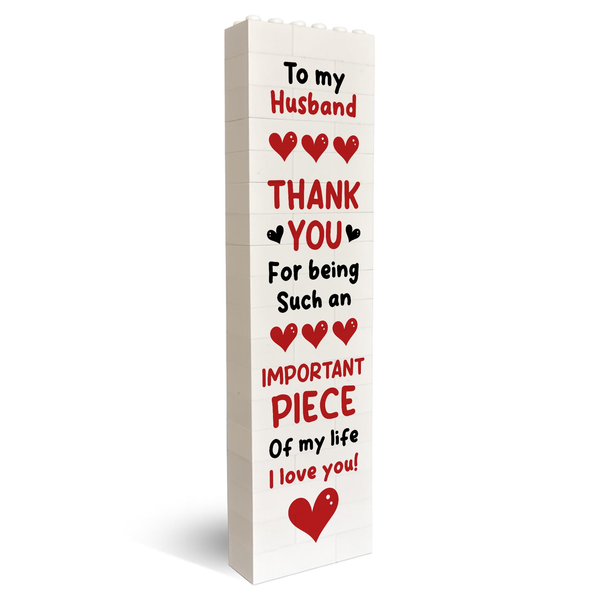 Red Ocean Husband Building Block Photo For Boyfriend Anniversary Present For Boyfriend From Girlfriend Love Keepsake Him