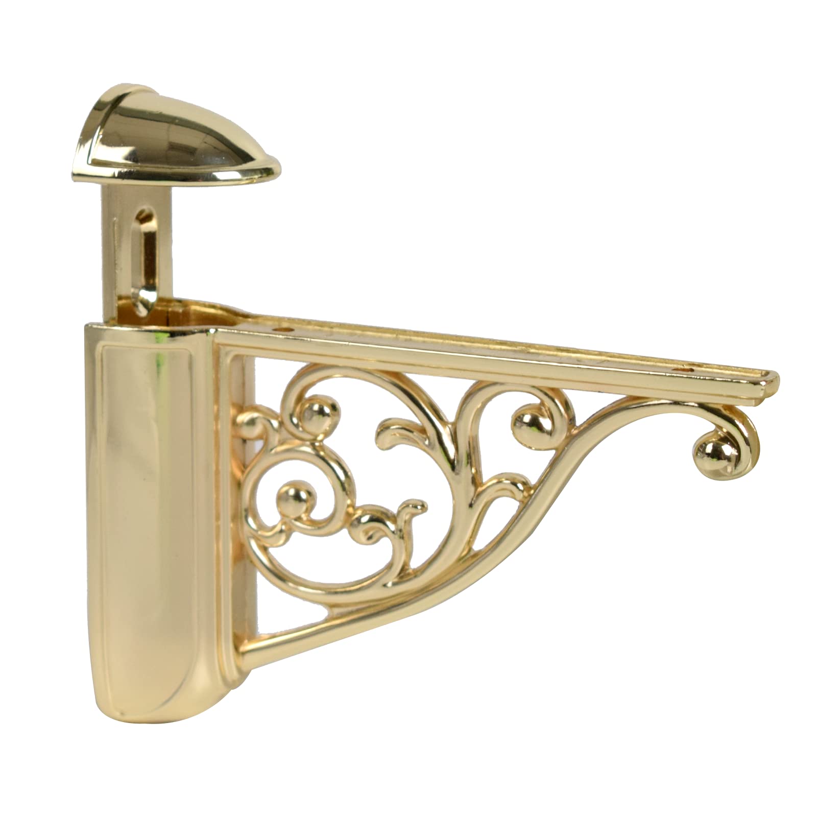 polished gold shelf brackets product photo