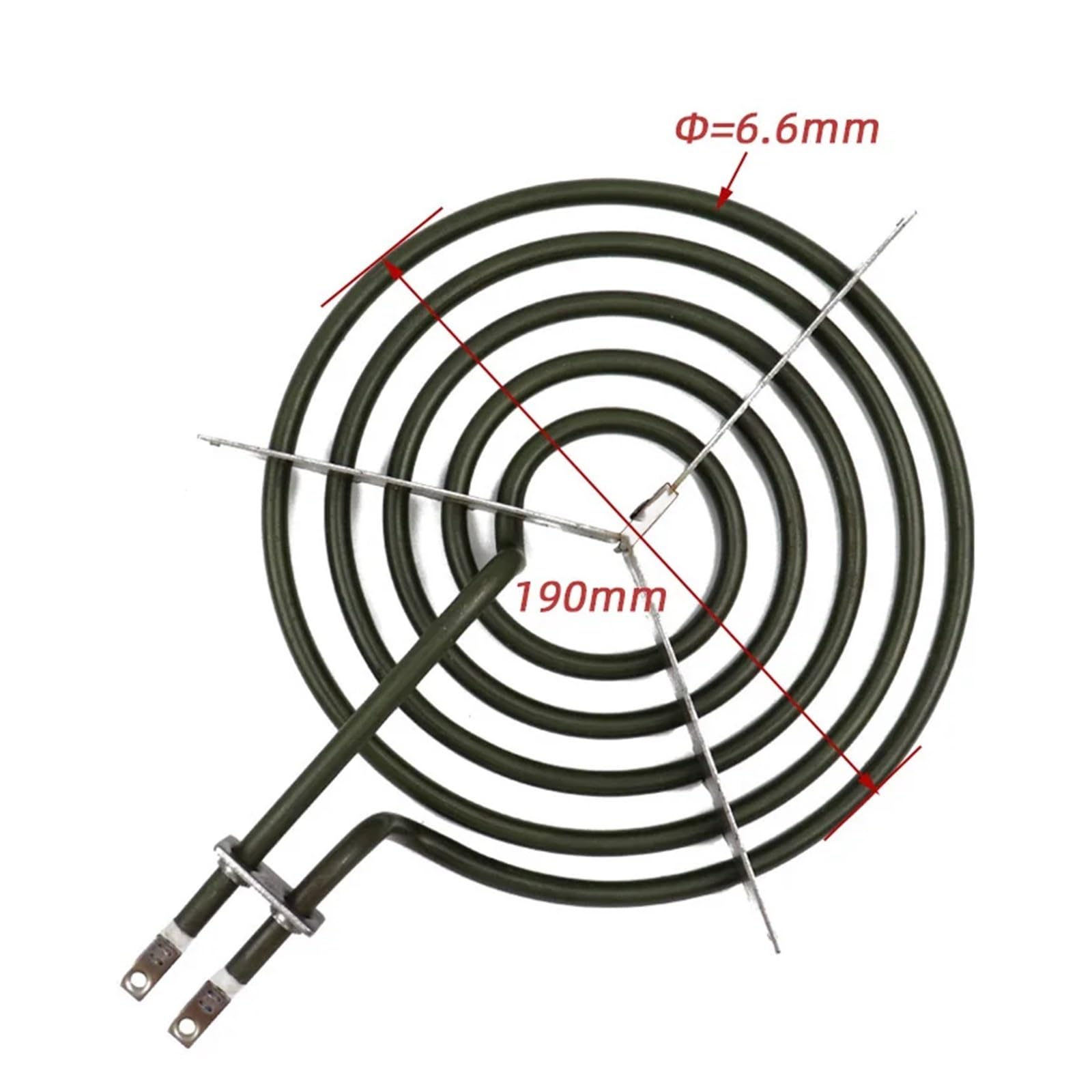 220V 1900W piecyk ze stali nierdzewnej elektryczny Element grzejny spalanie na sucho rurowy element nagrzewnicy gorącego powietrza do płyty kuchennej