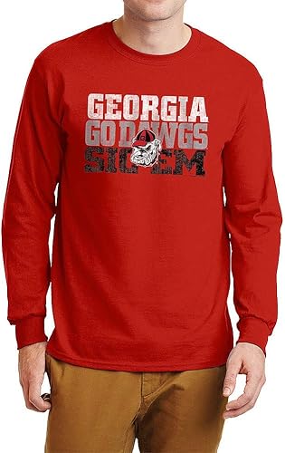 Elite Fan Shop NCAA - Camisa de manga larga con arco de color del equipo