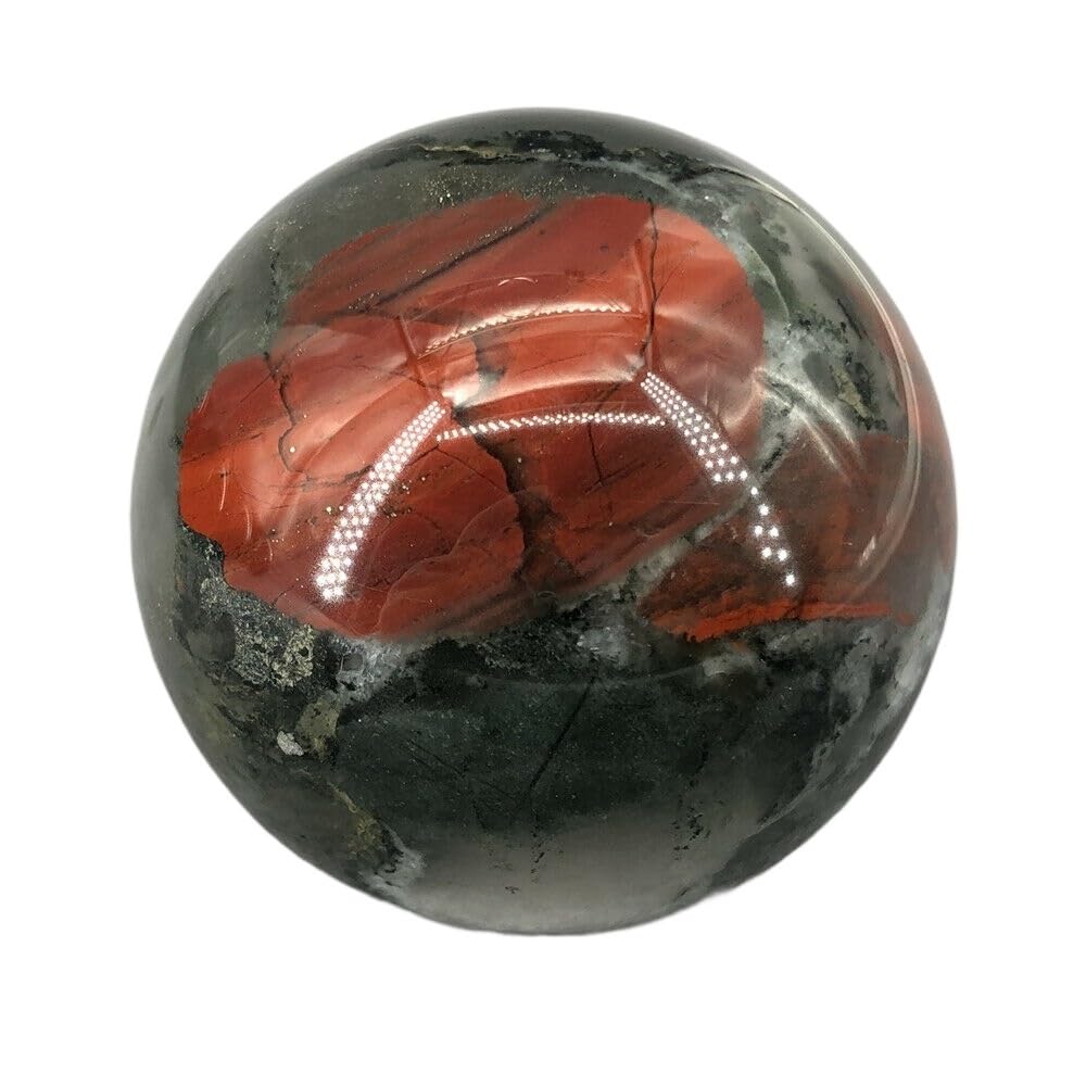 CYVXCPPGI Decorative Ornaments African Blood Stone Quartz Ball Crystal Ball Ornament (Size : 1100-1200g)