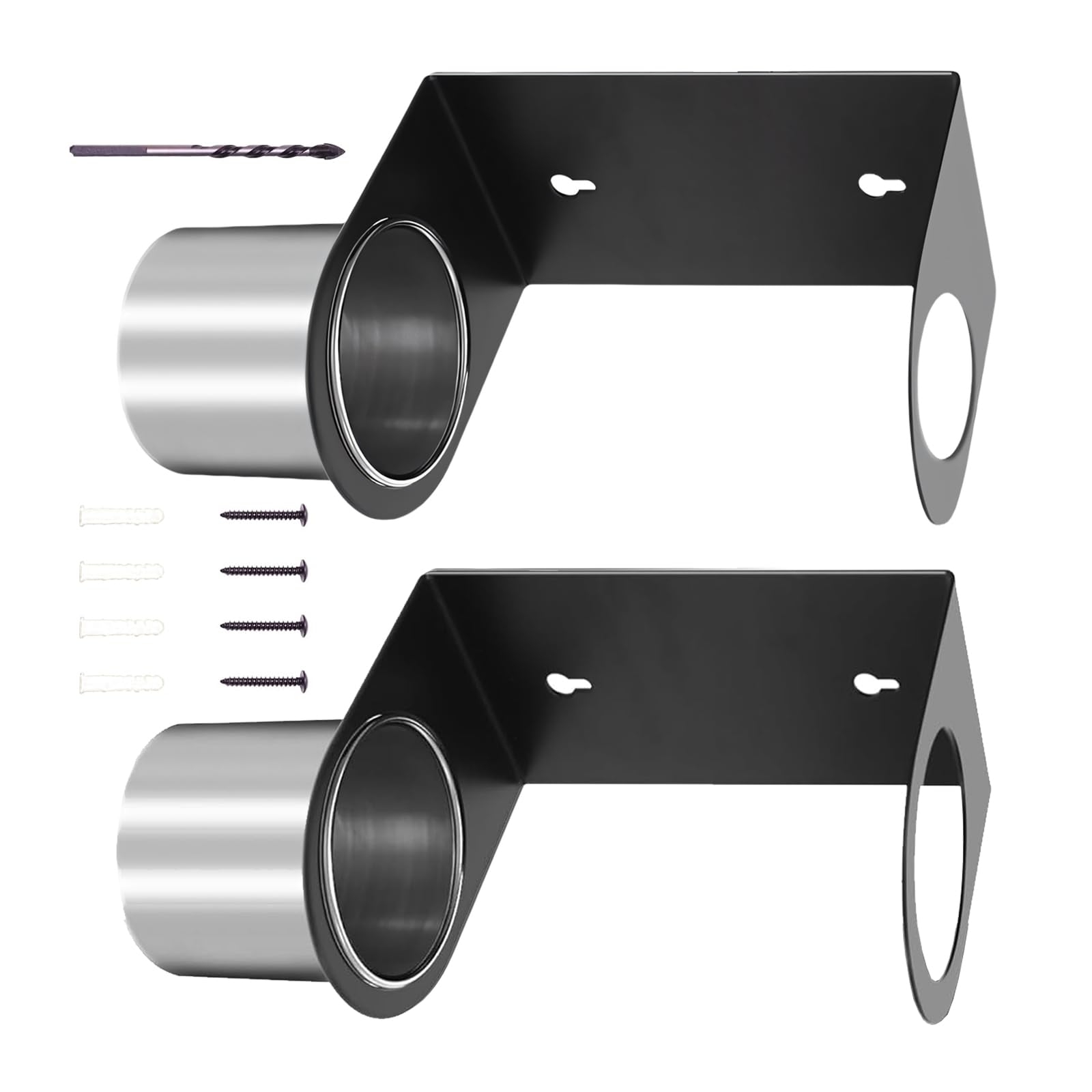Aqvjd Steel Funnel Holder Designed For 2 Leak Proof Containers For Neat Tool Storage Solution Steel Funnel Holder