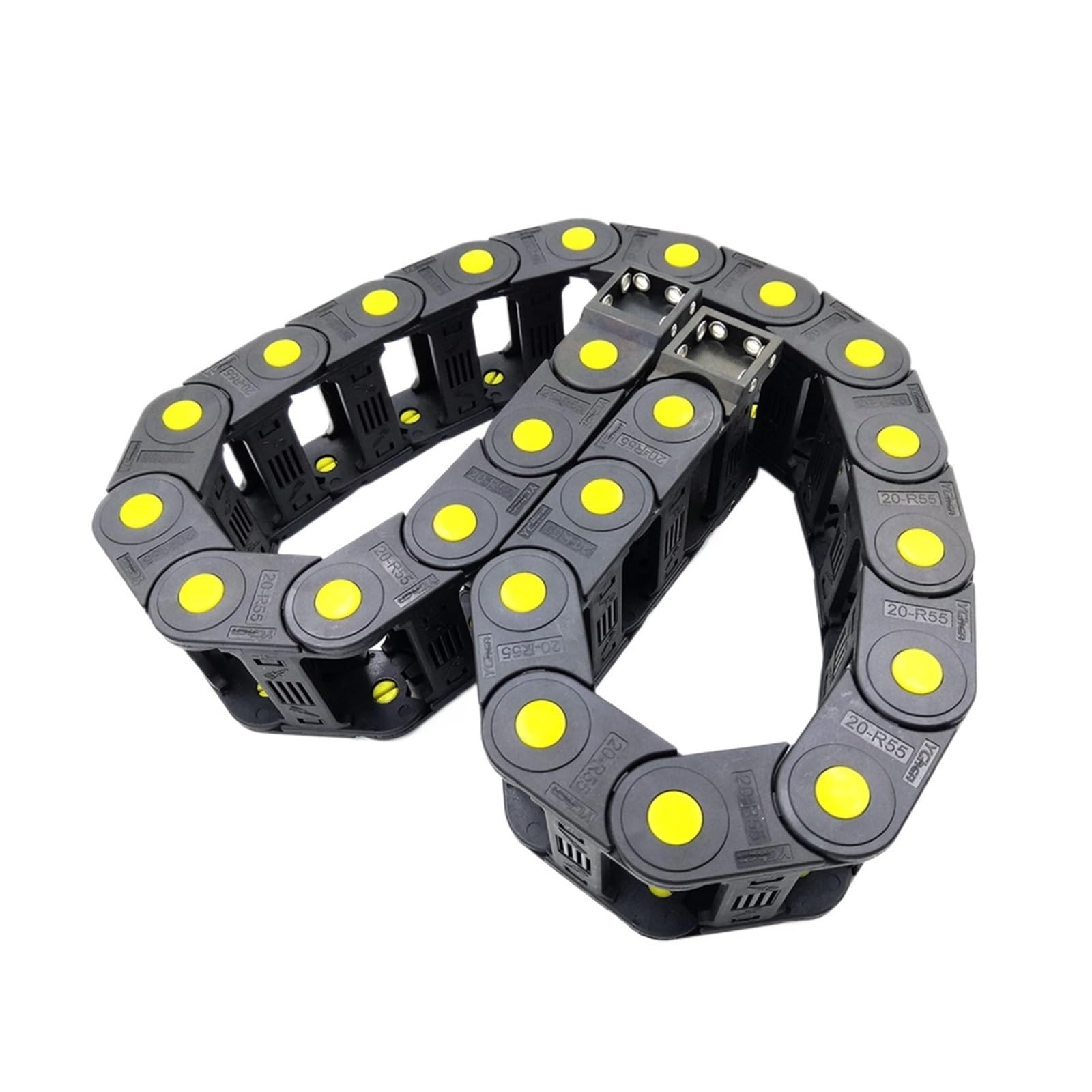 1 Meter 20x25mm Übertragungskabel Schleppkette Drahtträgerhalter mit Endverbindern Schleppleine for CNC-Fräsmaschine(R100)