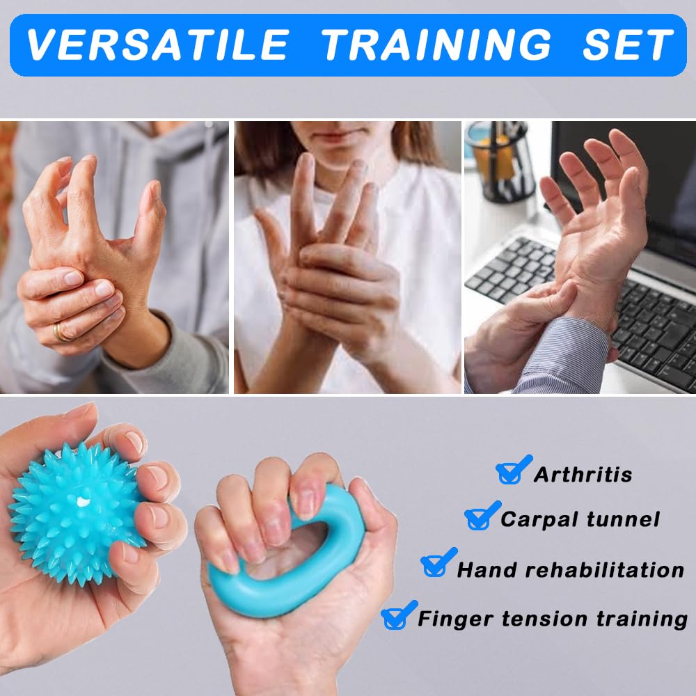 Finger- Und Handtrainer Für Griffkraft – 5-Finger Übungsgerät Mit Verstellbarem Widerstand