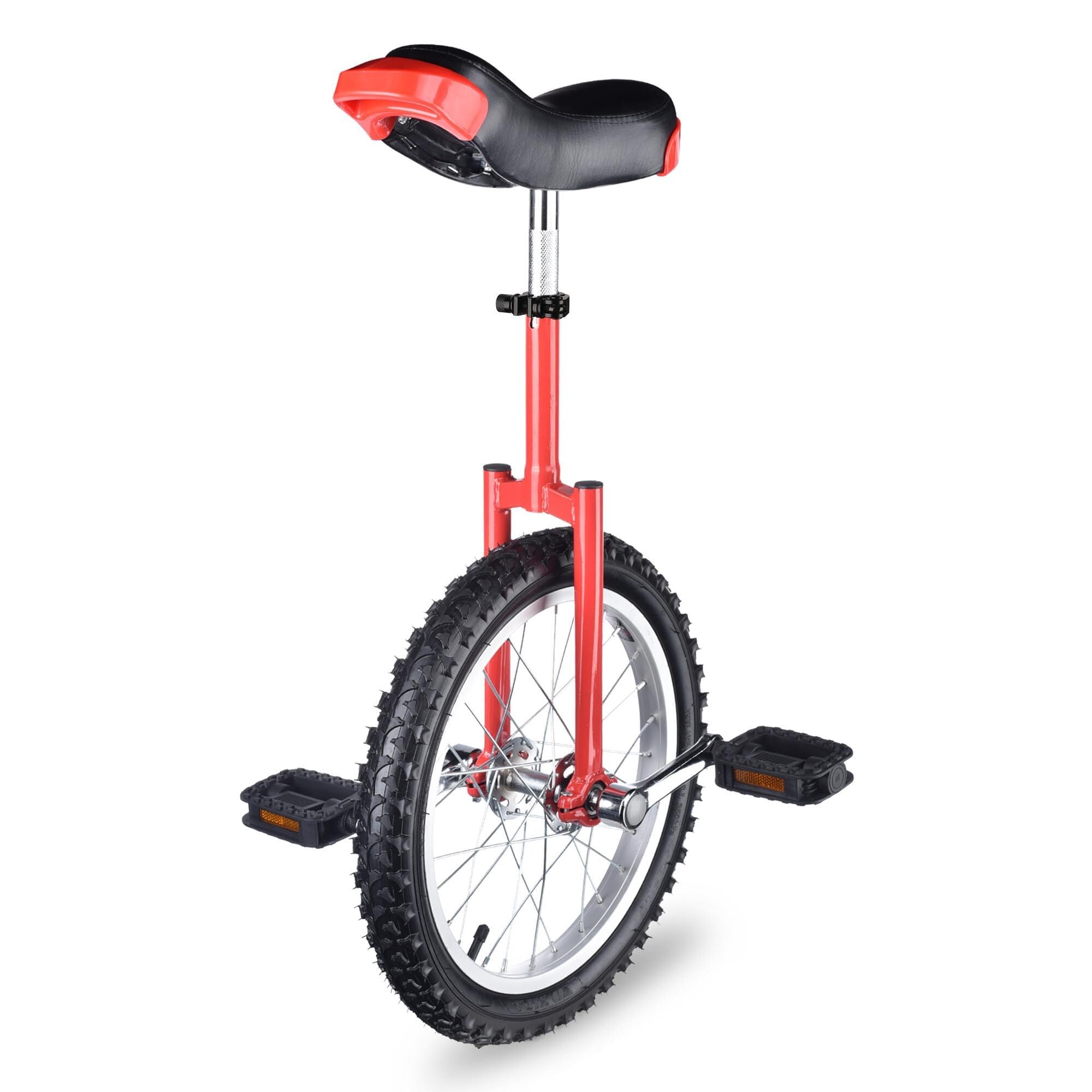 AW 16/18/20/24 Inch Wheel Outdoor Unicycle Adjustable Seat Exercise Bicycle Fit Adults Kids Outdoor Sports Fitness Exercise, for Choice