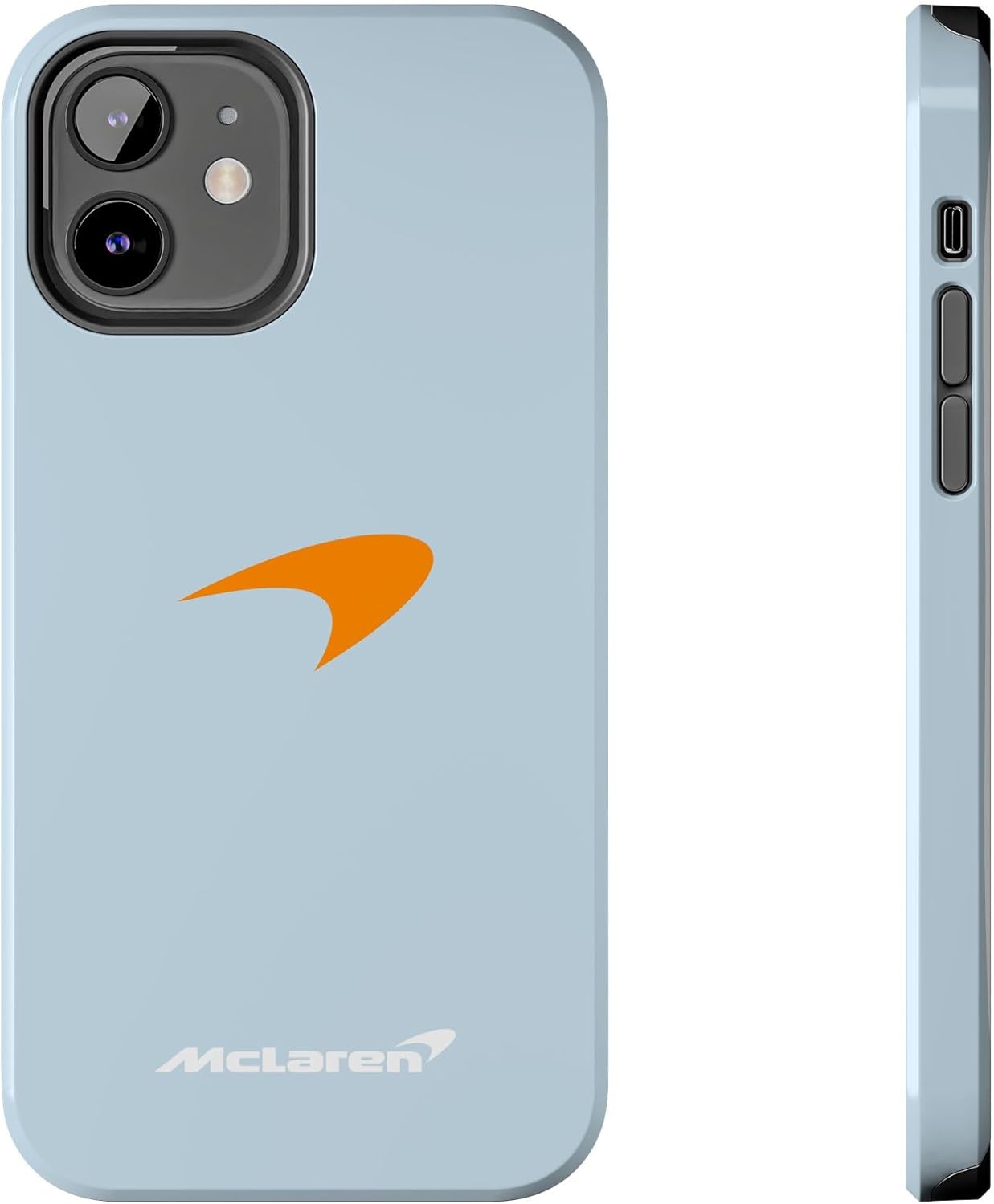 Tough Phone Case for Papaya Formula Racing Team | Pastel Blue | Compatible with All iPhone 16 15 14 13 12 11 X Series and S Series