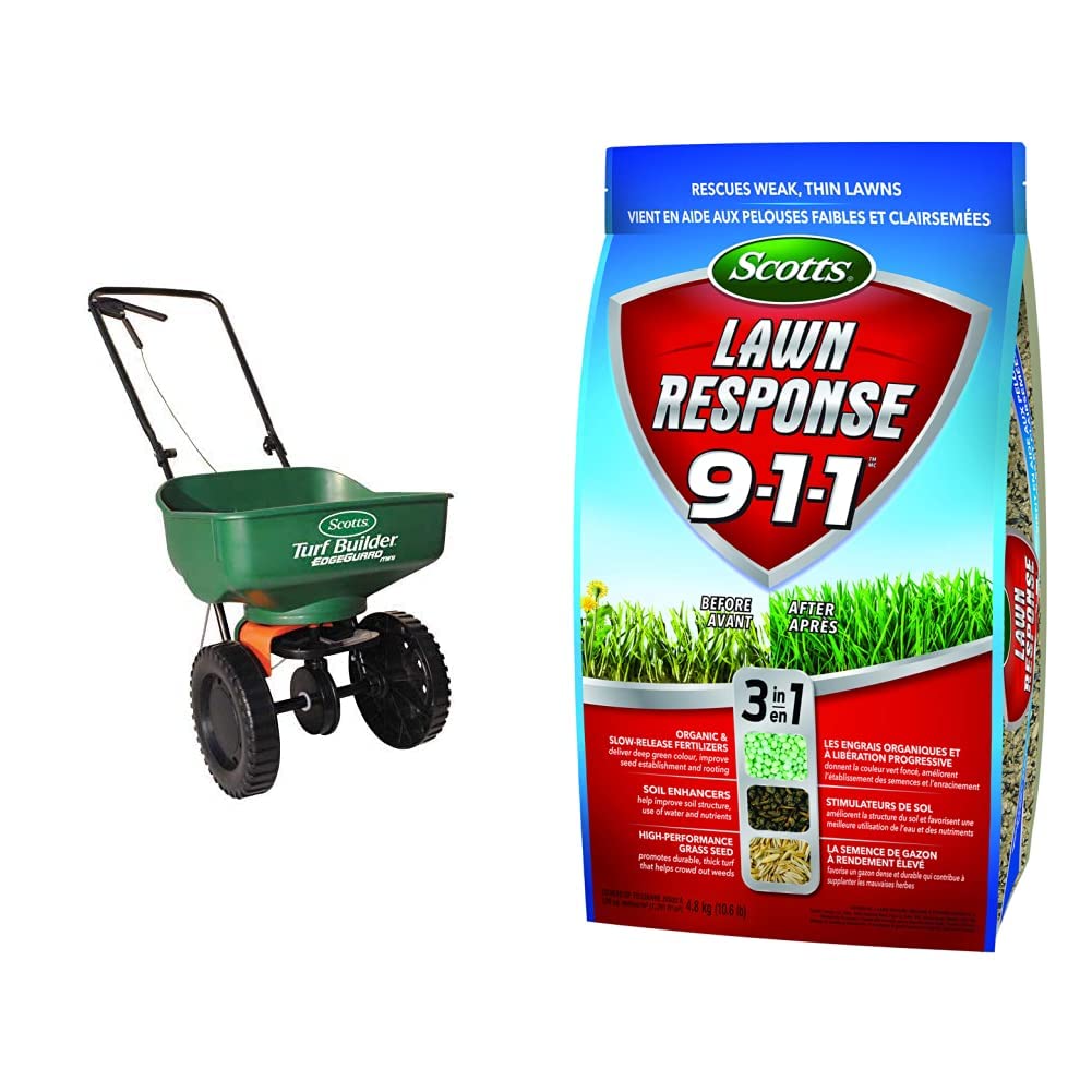 Scotts（スコッツ）社 Turf Builder Mini Scotts Turf Builder Edgeguard Mini Broadcast Spreader (5,000 sq.ft