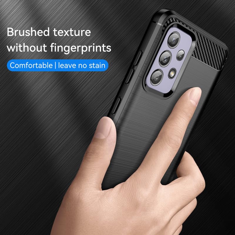 Image of Hybrid Carbon Fiber Back Case for Samsung Galaxy A52 / A52s / A52 5G (Black)