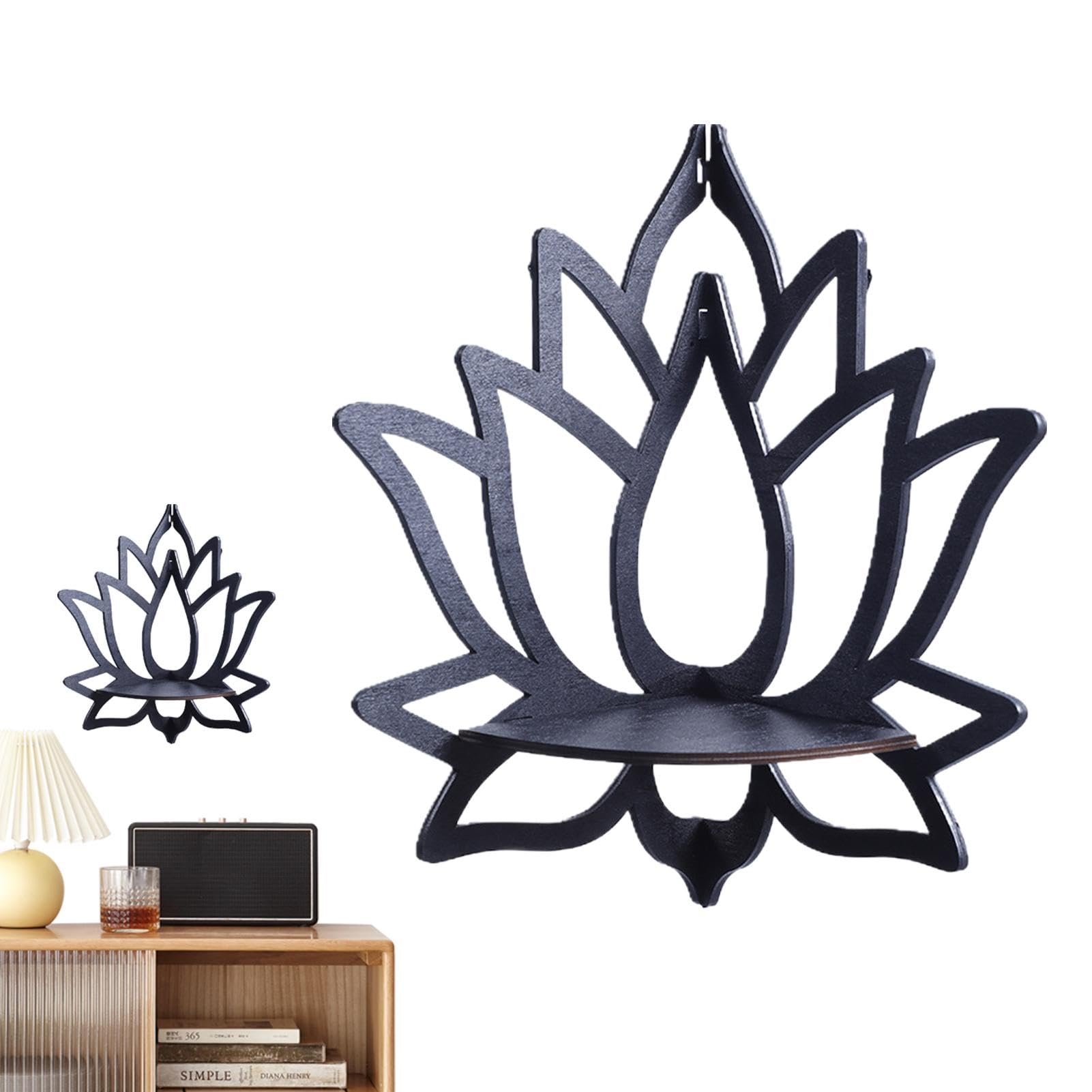 marstanal Fleur de lotus, art mural en forme de fleur de lotus, décoration murale de lotus, art mural mandala, décoration murale de lotus, décoration de lotus en bois, décoration de yoga