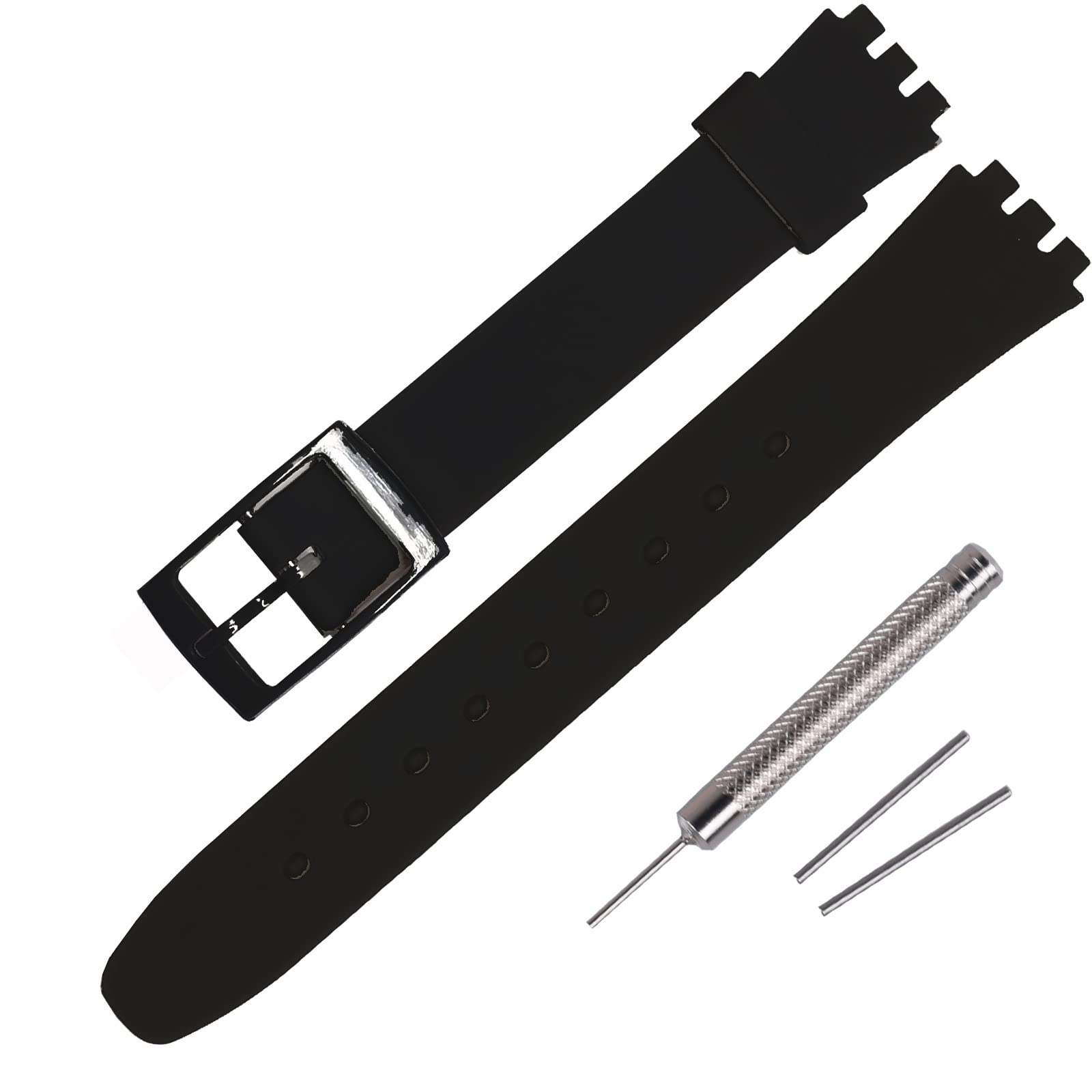 RihahisyRihahisy 12mm Silicone Rubber Watch Strap/Watch Band Replacement for Swatch