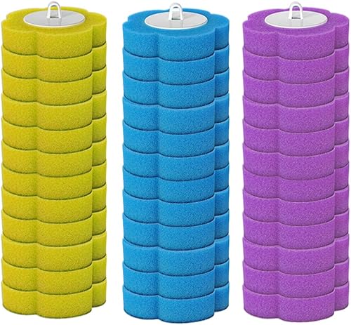 36 cabezales desechables de cepillo de inodoro, repuestos de varilla de inodoro para limpieza de inodoro y baño, almohadillas de repuesto