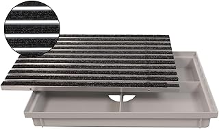 ACO 600x400mm Fußmatte Rips anthrazit mit Bodenwanne Vario Light Schuhabstreifer Abtreter