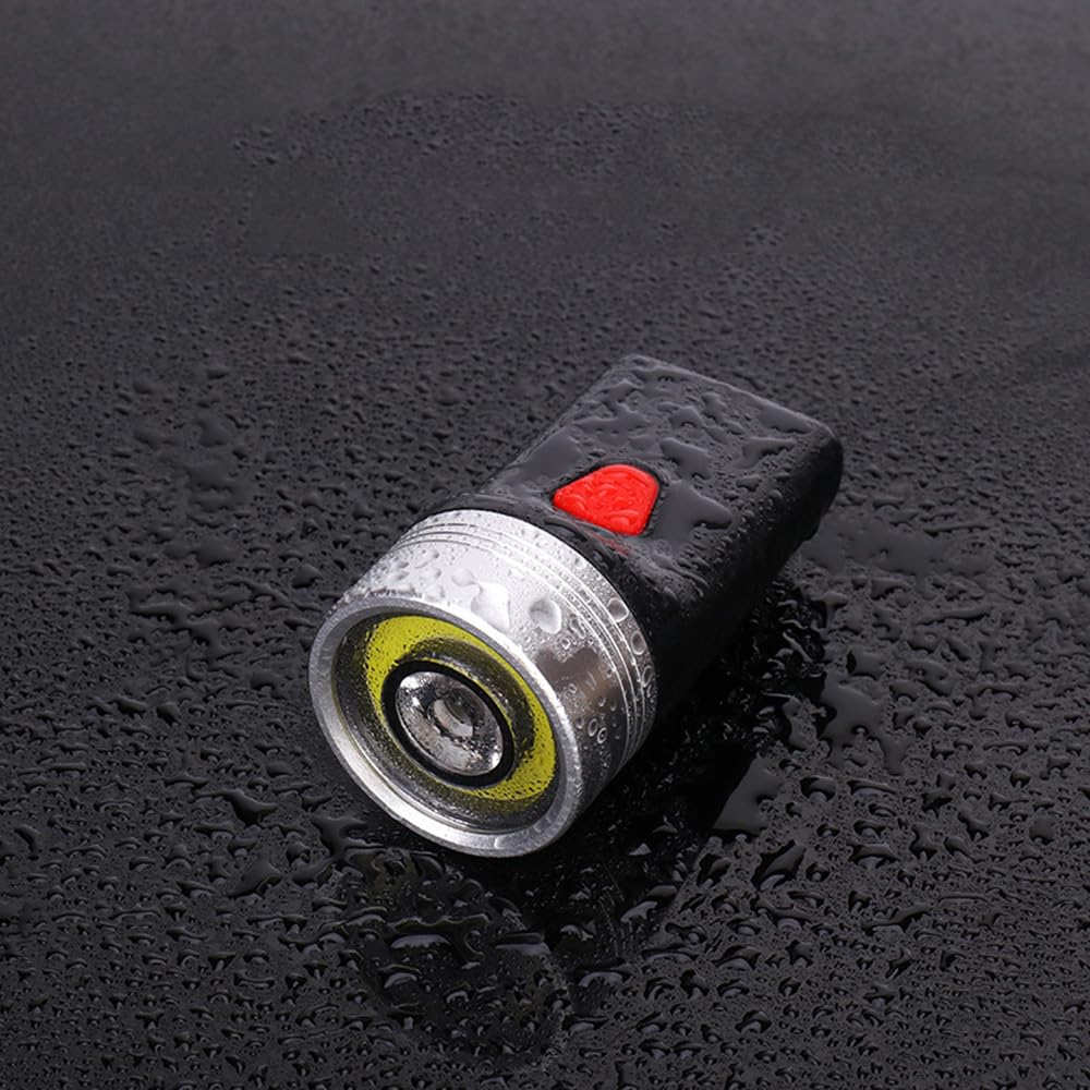 Luci per Bicicletta da Esterno con Ricarica USB, fari COB ad Alta visibilità, Luce di Avvertimento per la Sicurezza Durante la Guida Notturna in Mountain Bike.