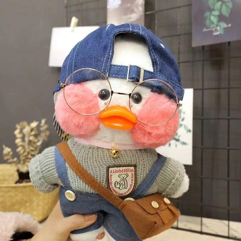 Amazon.co.jp: ぬいぐるみ 人形 ヒアルロン酸 アヒル30CM 衣服の組み 5