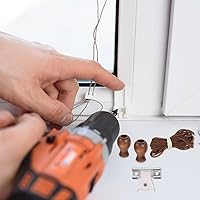 Vista 4 de 1 juego de accesorios para persianas enrollables, kit completo de reparación de cortinas con cuerda de persiana enrollable, piezas de fácil
