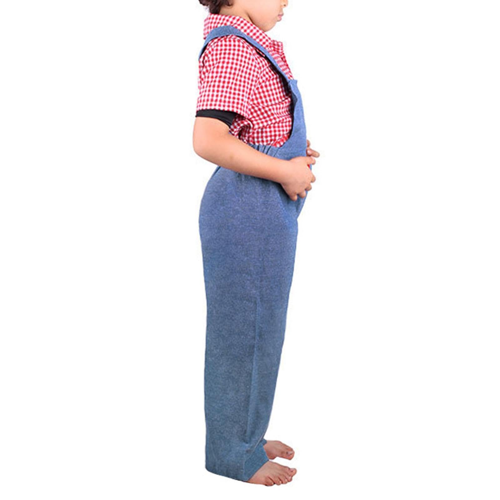 1 Completo da Bambino Costume Grembiule Camicia Sciarpa Realizzato in Poliestere Adatto per Giochi di Ruolo Halloween Feste Compleanno, M