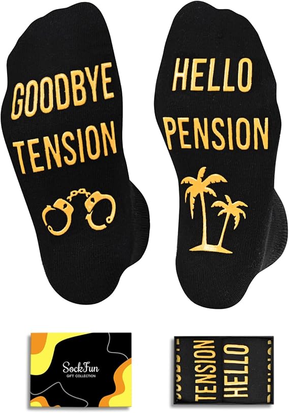 sockfun Retirement Gifts Ideas - Retired Socks, Retired Teacher Funny Retirement Socks Women Men