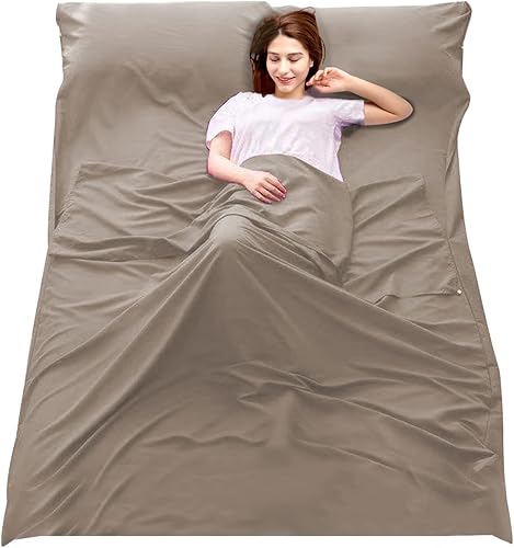 Saco de dormir Liner Camping Viaje Hogar Sábana Ligero Transpirable Hotel Compact Sacos