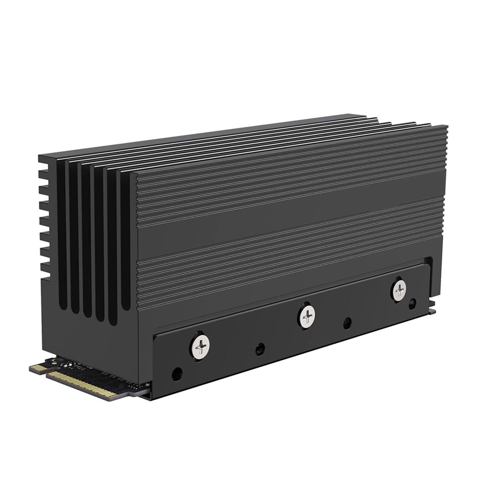 M.2 2280 SSD-Kühler, robuster Konvektionskühlkörper aus Aluminium, passiver Kühlkörper mit Lamellen, (maximal 35 °C niedriger)