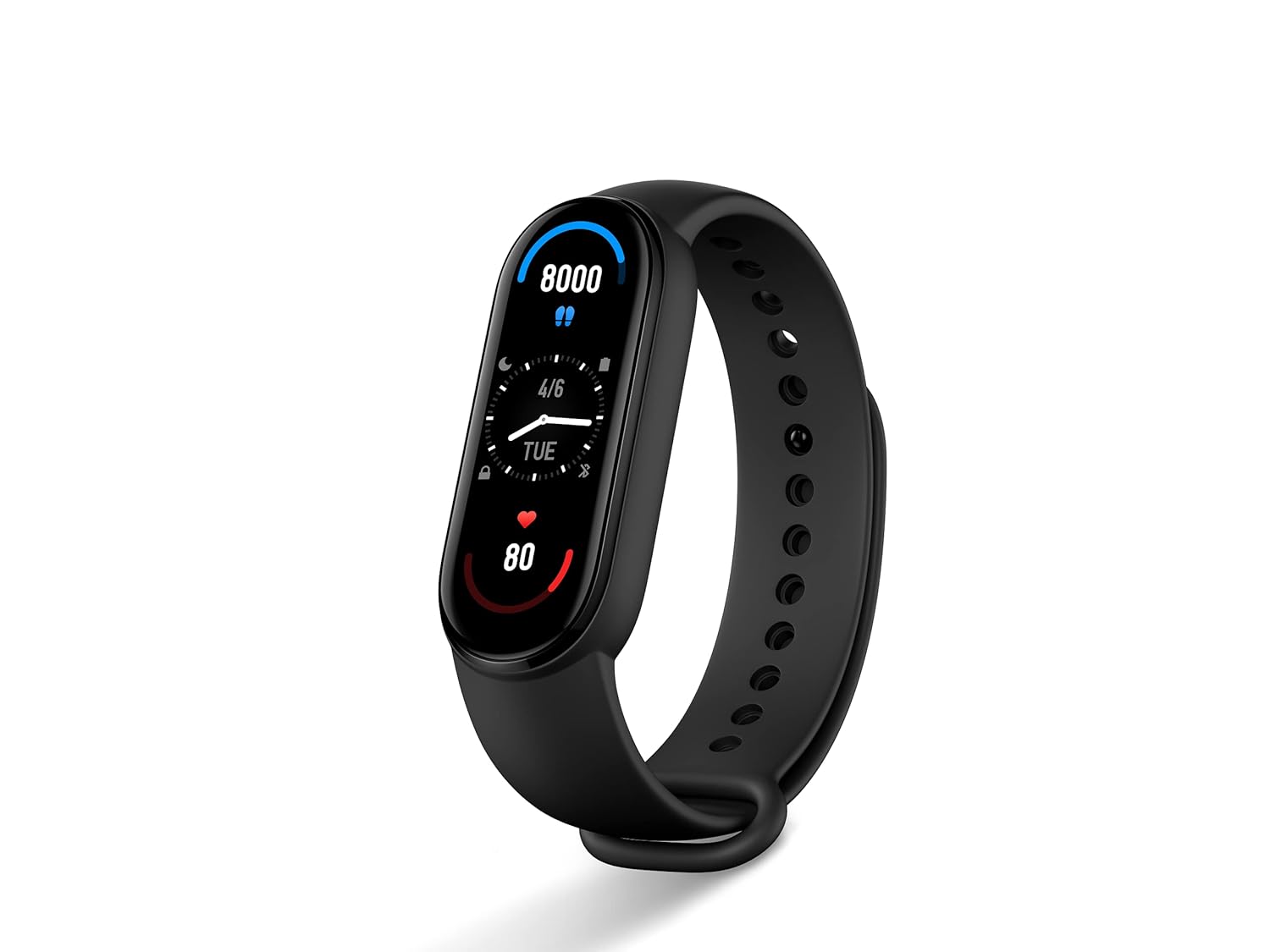 Xiaomi Mi Smart Band 6 - 1.56'' (3.96 cm) Large AMOLED Color Display, 2 Week Battery Life, 30 Fitness Mode, 5 ATM, SpO2, HR, Sleep Monitoring, Women's Health Tracking, Alarm, Music Control (Black) : Amazon.in: Electronics