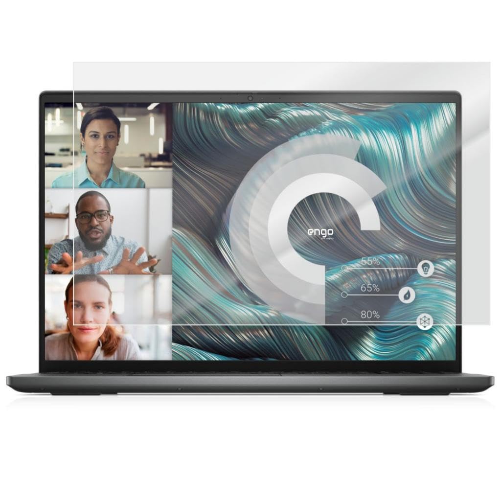 Engo Dell Vostro 7620 16 İnç İle Uyumlu Mat Ekran Koruyucu Notebook, Yansıma Ve Parlama Önleyici Parmak İzi Bırakmayan Laptop Koruma, 9H Temperli Kırılmaz Esnek Nano Cam