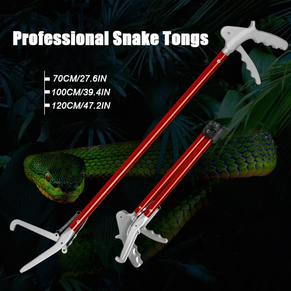 POPETPOP Gancio Per Serpenti Regolabile - Acciaio Inox, Professionale Per Rettili, Pieghevole - Foto 7